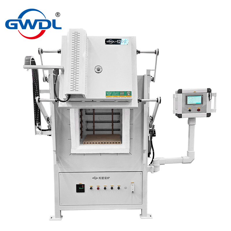 1000度气动上开门箱式电炉