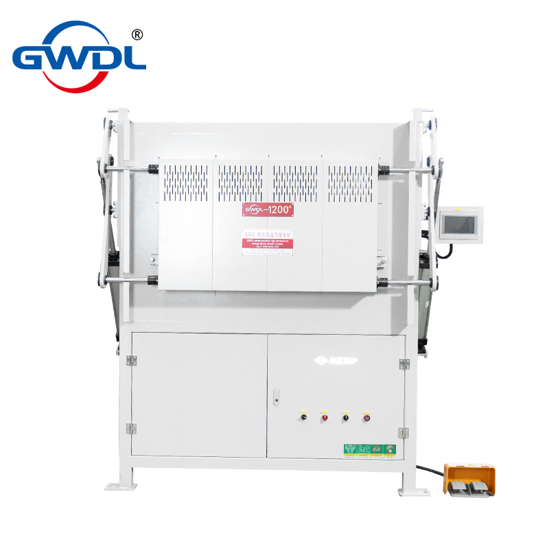 1200度气动上开门箱式电炉