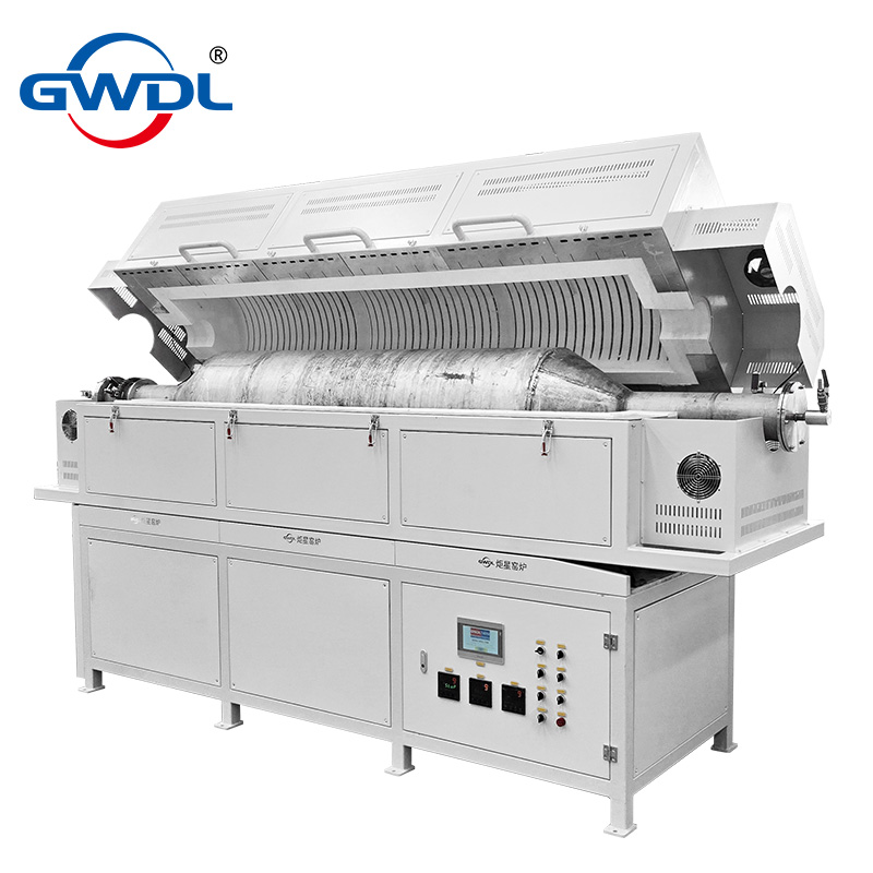 GWDL-1050度倾斜旋转管式炉回转炉不锈钢炉管